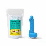 Мило у формі пеніса Чистий Кайф LARGE Blue, крафтове мило-член, натуральне - мініатюра 4