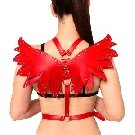 Жіноча портупея Art of Sex - Wings червона XS-M, екошкіра - мініатюра 1