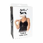 Жіноча портупея Art of Sex - Louise чорна XS-2XL, екошкіра - мініатюра 4