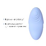 Смарт-вібратор для клітора Svakom Echo 2 Sky Blue, підігрів до 38 °C, знімна насадка на палець - мініатюра 14