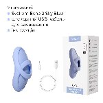 Смарт-вібратор для клітора Svakom Echo 2 Sky Blue, підігрів до 38 °C, знімна насадка на палець - мініатюра 19