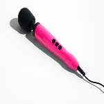 Вібромасажер DOXY Die Cast Massager Hot Pink, дуже потужний, живлення 220В, металевий корпус - мініатюра 1