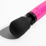 Вібромасажер DOXY Die Cast Massager Hot Pink, дуже потужний, живлення 220В, металевий корпус - мініатюра 3