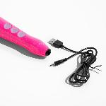 Вібромасажер DOXY Die Cast 3R Hot Pink, дуже потужний, перезаряджуваний, металевий корпус - мініатюра 4