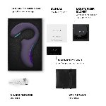 Кліторально-вагінальний звуковий стимулятор LELO Enigma Double Sonic Cyber Purple - мініатюра 5