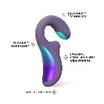 Кліторально-вагінальний звуковий стимулятор LELO Enigma Double Sonic Cyber Purple - мініатюра 4