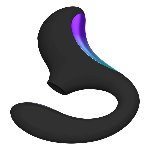 Кліторально-вагінальний звуковий стимулятор LELO Enigma Double Sonic Black - мініатюра 2