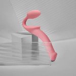 Безремінний страпон Strap-On-Me Rose S, повністю регульований, діаметр 2,7 см - мініатюра 3