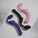 Безремінний страпон Strap-On-Me Rose XL, повністю регульований, діаметр 4,5 см - мініатюра 10