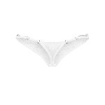 Трусики-стрінги з мереживом Obsessive Arrowel White crotchless thong L/XL - мініатюра 2