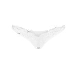 Трусики-стрінги з мереживом Obsessive Arrowel White crotchless thong 2XL/3XL - мініатюра 3