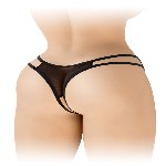 Трусики з відкритим доступом Fashion Secret Victoria Black, мереживо - мініатюра 2