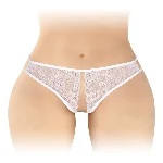 Трусики з відкритим доступом Fashion Secret Victoria White, мереживо - мініатюра 1