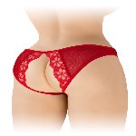 Трусики з відкритим доступом Fashion Secret Ambre Red, сітка - мініатюра 2