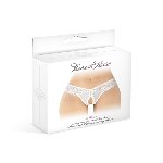 Трусики-стрінги з відкритим доступом Fashion Secret Alicia White, з бантиком - мініатюра 3