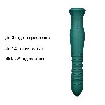 Смарт пульсатор-кролик з вібрацією Zalo Mose 2 Turquoise Green, підігрів до 42 °C, кристал Swarovski - мініатюра 10