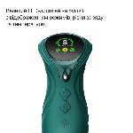 Смарт пульсатор-кролик з вібрацією Zalo Mose 2 Turquoise Green, підігрів до 42 °C, кристал Swarovski - мініатюра 8