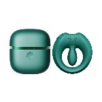 Ерекційне смарт-віброкільце Zalo Apis Turquoise Green, до 4 годин роботи, зарядний кейс - мініатюра 2