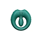 Ерекційне смарт-віброкільце Zalo Apis Turquoise Green, до 4 годин роботи, зарядний кейс - мініатюра 1