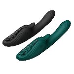 Смарт-вібратор Zalo Ares Obsidian Black, підігрів, 3 мотори, язичок для клітора, стимуляція точки G - мініатюра 12