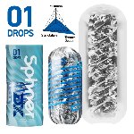 Мастурбатор Tenga Spinner DX 01 Drops, з пружною стимулювальною спіраллю всередині, ніжний вплив - мініатюра 2