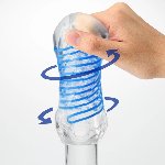 Мастурбатор Tenga Spinner DX 02 Bumps, з пружною стимулювальною спіраллю всередині, середній вплив - мініатюра 3