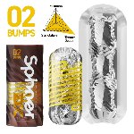 Мастурбатор Tenga Spinner DX 02 Bumps, з пружною стимулювальною спіраллю всередині, середній вплив - мініатюра 2