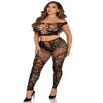 Комплект Leg Avenue Off Shoulder Crop Top and Legging One Size - мініатюра 3