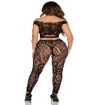 Комплект Leg Avenue Off Shoulder Crop Top and Legging One Size - мініатюра 4