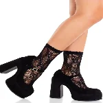 Шкарпетки Leg Avenue Bow Net Anklets - мініатюра 1