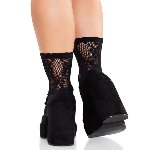 Шкарпетки Leg Avenue Bow Net Anklets - мініатюра 3