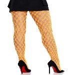 Колготки Leg Avenue Eyelet Net Tights Neon Orange One Size - мініатюра 2