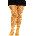 Колготки Leg Avenue Eyelet Net Tights Neon Orange One Size - мініатюра 3