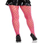 Колготки Leg Avenue Eyelet Net Tights Neon Pink One Size - мініатюра 2