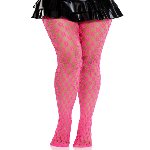 Колготки Leg Avenue Eyelet Net Tights Neon Pink One Size - мініатюра 3