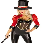 Костюм циркачки Leg Avenue Circus Ringmaster Diva Catsuit L - мініатюра 1