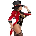 Костюм циркачки Leg Avenue Ravishing Ringmaster Bodysuit XS - мініатюра 3