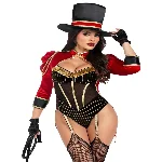 Костюм циркачки Leg Avenue Ravishing Ringmaster Bodysuit XS - мініатюра 1