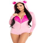 Комбінезон «Солодкий ведмедик» Leg Avenue Sweetheart Bear Velvet Romper S - мініатюра 3