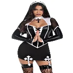 Костюм черниці Leg Avenue Holy Hottie Dress XS - мініатюра 1