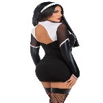Костюм черниці Leg Avenue Holy Hottie Dress M - мініатюра 2