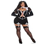Костюм черниці Leg Avenue Holy Hottie Dress S - мініатюра 4