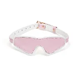 Шкіряна маска на очі Liebe Seele White & Pink Fairy Goat Leather Blindfold - мініатюра 1