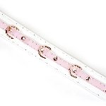 Нашийник з повідцем Liebe Seele White & Pink Fairy Goat Leather Collar - мініатюра 3