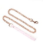 Нашийник з повідцем Liebe Seele White & Pink Fairy Goat Leather Collar - мініатюра 6