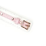 Нашийник з повідцем Liebe Seele White & Pink Fairy Goat Leather Collar - мініатюра 4