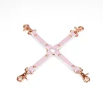 Хрестовина Liebe Seele White & Pink Leather Hogtie - мініатюра 1