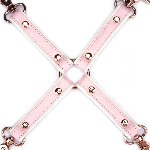 Хрестовина Liebe Seele White & Pink Leather Hogtie - мініатюра 3
