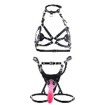 Сбруя зі страпоном LOCKINK SEVANDA Queen Sheba Set with Pink Dildo - мініатюра 1