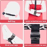 БДСМ-набір LOCKINK YEAHWOW Armbinder Restraint Set Black - мініатюра 3